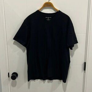 Eddie Bauer classic black V-neck shirt  sleeve shirt size large